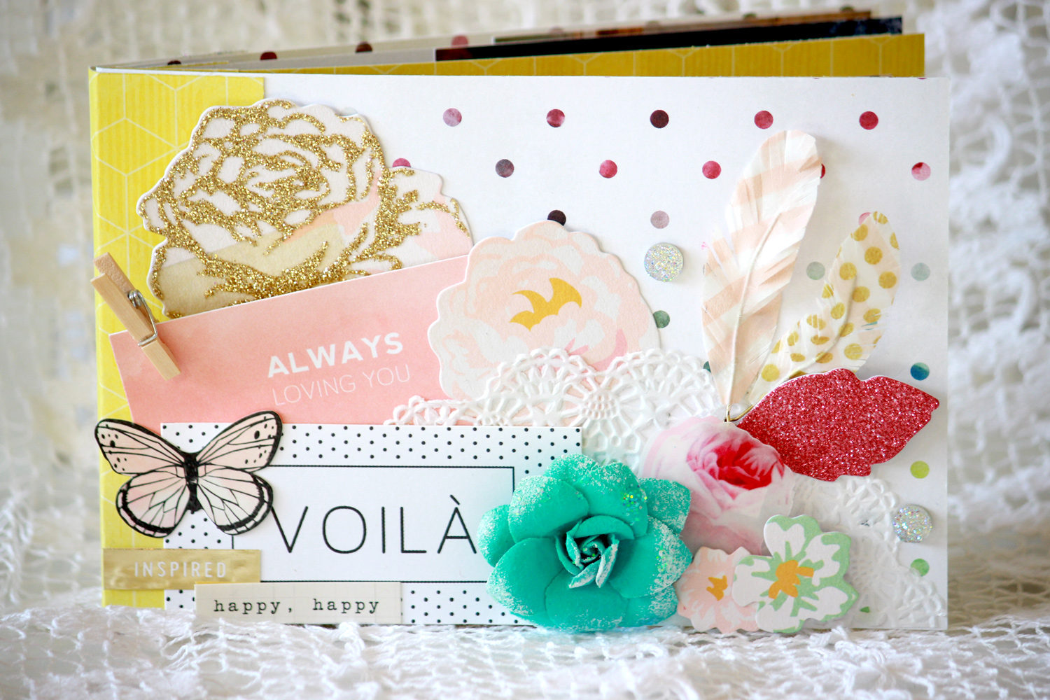 新品★スクラップブッキング★高品質の耐久性の強い紙★カラフルなデザイン★54枚 スクラップブッキング初心者レッスン】紙一枚で作る！プチプラなのに